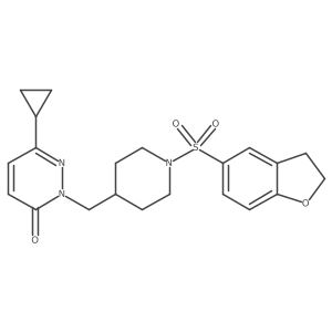 6-Cyclopropyl-2-{[1-(2,3-dihydro-1-benzofuran-5-sulfonyl)piperidin-4-yl]methyl}-2,3-dihydropyridazin-3-one Structure