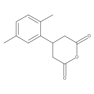 4-(2,5-Dimethylphenyl)oxane-2,6-dione结构式