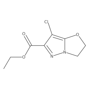 Ethyl 7-chloro-2,3-dihydropyrazolo[5,1-b][1,3]oxazole-6-carboxylate Structure