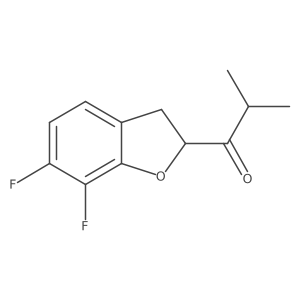 1-(6,7-Difluoro-2,3-dihydro-1-benzofuran-2-yl)-2-methylpropan-1-one Structure