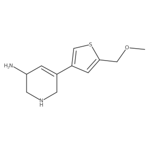 5-[5-(Methoxymethyl)thiophen-3-yl]-1,2,3,6-tetrahydropyridin-3-amine Structure
