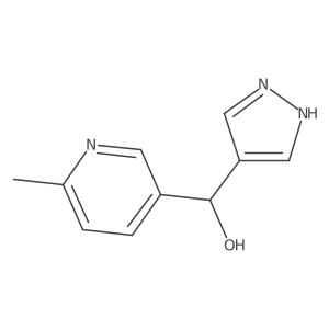 (6-methylpyridin-3-yl)(1H-pyrazol-4-yl)methanol结构式