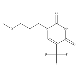 1-(3-Methoxypropyl)-5-(trifluoromethyl)-1,2,3,4-tetrahydropyrimidine-2,4-dione结构式