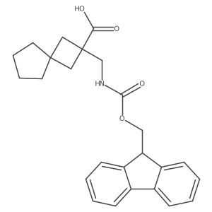 2-[({[(9H-fluoren-9-yl)methoxy]carbonyl}amino)methyl]spiro[3.4]octane-2-carboxylic acid结构式