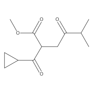 Methyl 2-cyclopropanecarbonyl-5-methyl-4-oxohexanoate Structure
