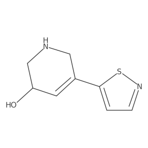 5-(1,2-Thiazol-5-yl)-1,2,3,6-tetrahydropyridin-3-ol结构式