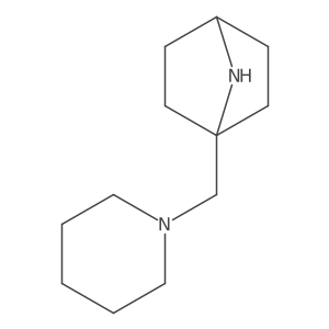 1-[(Piperidin-1-yl)methyl]-7-azabicyclo[2.2.1]heptane结构式