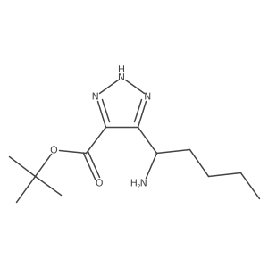 tert-butyl 5-(1-aminopentyl)-1H-1,2,3-triazole-4-carboxylate Structure