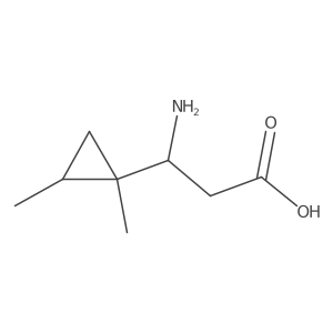 3-Amino-3-(1,2-dimethylcyclopropyl)propanoic acid结构式