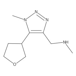 methyl({[1-methyl-5-(oxolan-3-yl)-1H-1,2,3-triazol-4-yl]methyl})amine Structure