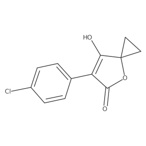 6-(4-Chlorophenyl)-7-hydroxy-4-oxaspiro[2.4]hept-6-en-5-one Structure