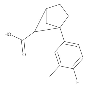 1-(4-Fluoro-3-methylphenyl)bicyclo[2.1.1]hexane-5-carboxylic acid Structure