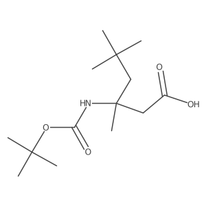 3-{[(Tert-butoxy)carbonyl]amino}-3,5,5-trimethylhexanoic acid结构式