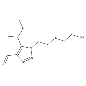 1-[2-(2-hydroxyethoxy)ethyl]-5-(1-methoxyethyl)-1H-1,2,3-triazole-4-carbaldehyde Structure
