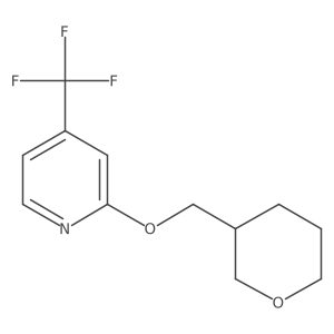 2-[(Oxan-3-yl)methoxy]-4-(trifluoromethyl)pyridine Structure