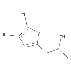 (2R)-1-(4-bromo-5-chlorothiophen-2-yl)propan-2-ol Structure