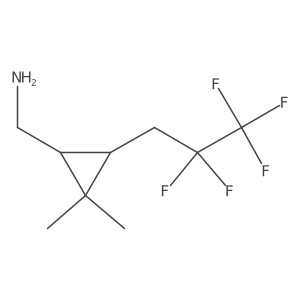 rac-[(1R,3R)-2,2-dimethyl-3-(2,2,3,3,3-pentafluoropropyl)cyclopropyl]methanamine结构式