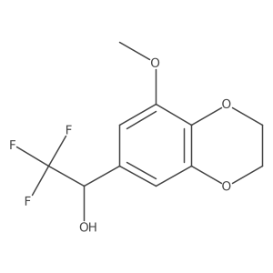 (1S)-2,2,2-trifluoro-1-(8-methoxy-2,3-dihydro-1,4-benzodioxin-6-yl)ethan-1-ol Structure