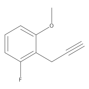 1-Fluoro-3-methoxy-2-(prop-2-yn-1-yl)benzene Structure