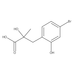 3-(4-Bromo-2-hydroxyphenyl)-2-hydroxy-2-methylpropanoic acid结构式