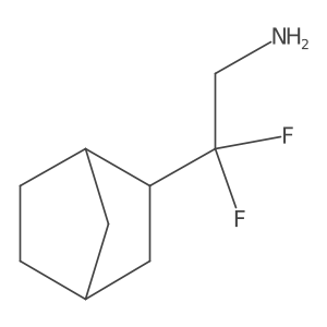 2-{Bicyclo[2.2.1]heptan-2-yl}-2,2-difluoroethan-1-amine Structure