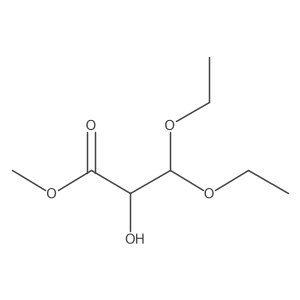 Methyl 3,3-diethoxy-2-hydroxypropanoate Structure