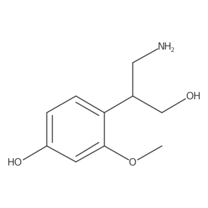 4-[1-(aminomethyl)-2-hydroxy-ethyl]-3-methoxy-phenol Structure