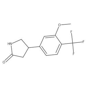 4-[3-Methoxy-4-(trifluoromethyl)phenyl]pyrrolidin-2-one Structure