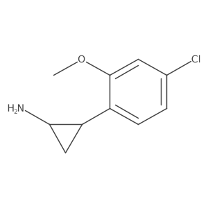 2-(4-Chloro-2-methoxyphenyl)cyclopropan-1-amine结构式