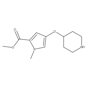 methyl 1-methyl-4-(piperidin-4-yloxy)-1H-pyrrole-2-carboxylate Structure