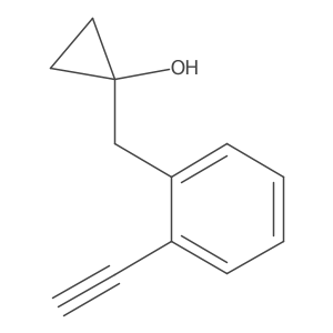 1-[(2-Ethynylphenyl)methyl]cyclopropan-1-ol结构式