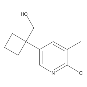 [1-(6-Chloro-5-methylpyridin-3-yl)cyclobutyl]methanol Structure