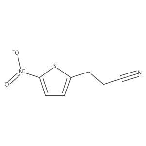 3-(5-Nitrothiophen-2-yl)propanenitrile结构式