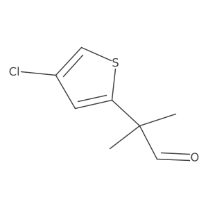 2-(4-Chlorothiophen-2-yl)-2-methylpropanal Structure