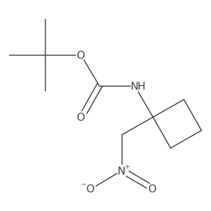 Tert-butyl n-[1-(nitromethyl)cyclobutyl]carbamate Structure