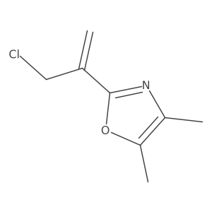 2-(3-Chloroprop-1-en-2-yl)-4,5-dimethyl-1,3-oxazole Structure