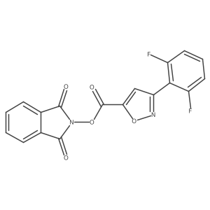 1,3-dioxo-2,3-dihydro-1H-isoindol-2-yl 3-(2,6-difluorophenyl)-1,2-oxazole-5-carboxylate结构式