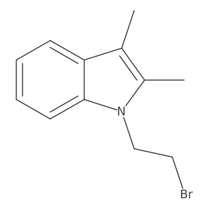1-(2-bromoethyl)-2,3-dimethyl-1H-indole结构式