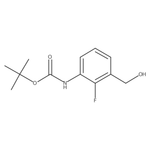 tert-butyl N-[2-fluoro-3-(hydroxymethyl)phenyl]carbamate结构式