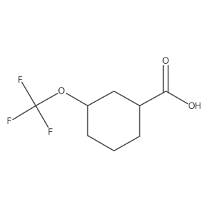 (1R,3S)-3-(Trifluoromethoxy)cyclohexane-1-carboxylic acid Structure