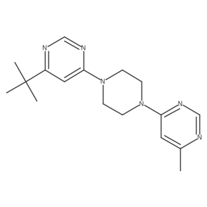 4-[4-(6-Tert-butylpyrimidin-4-yl)piperazin-1-yl]-6-methylpyrimidine Structure