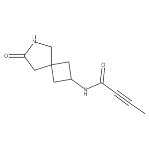 N-(7-Oxo-6-azaspiro[3.4]octan-2-yl)but-2-ynamide结构式