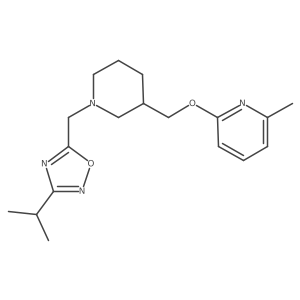 2-Methyl-6-[(1-{[3-(propan-2-yl)-1,2,4-oxadiazol-5-yl]methyl}piperidin-3-yl)methoxy]pyridine Structure