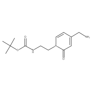 tert-butyl N-{2-[4-(aminomethyl)-2-oxo-1,2-dihydropyridin-1-yl]ethyl}carbamate Structure