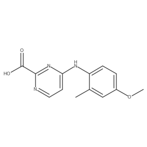4-[(4-Methoxy-2-methylphenyl)amino]pyrimidine-2-carboxylic acid结构式