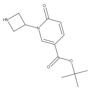 Tert-butyl 1-(azetidin-3-yl)-6-oxo-1,6-dihydropyridine-3-carboxylate结构式