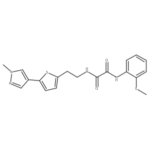 N-{2-[5-(1-methyl-1H-pyrazol-4-yl)thiophen-2-yl]ethyl}-N'-[2-(methylsulfanyl)phenyl]ethanediamide Structure