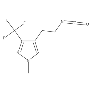 4-(2-isocyanatoethyl)-1-methyl-3-(trifluoromethyl)-1H-pyrazole Structure