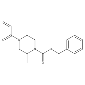 benzyl (2S)-2-methyl-4-(prop-2-enoyl)piperazine-1-carboxylate结构式