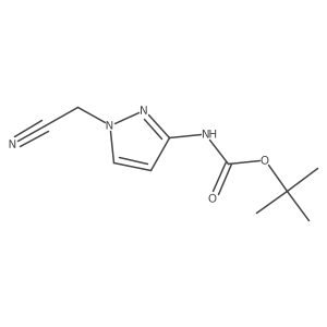 tert-butyl N-[1-(cyanomethyl)-1H-pyrazol-3-yl]carbamate Structure